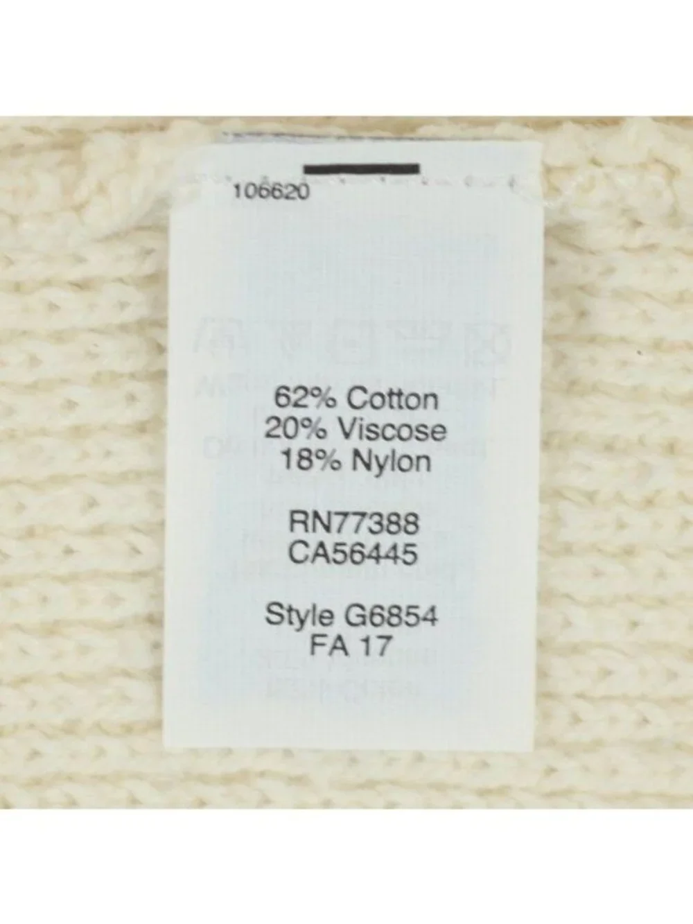 Madewell Province Women's Small Cream Tan Honeycomb Knit Crewneck Sweater